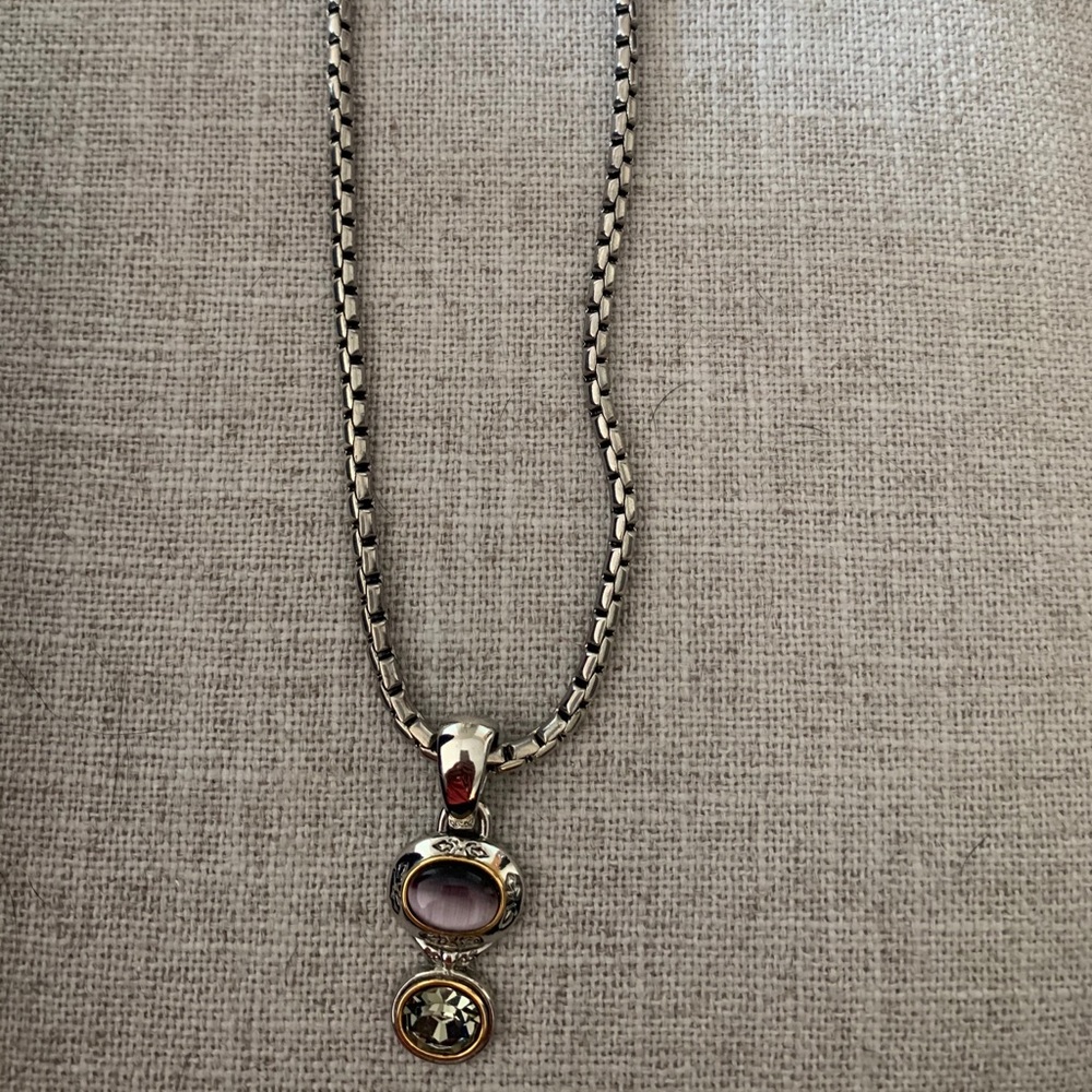 Purple and green pendant